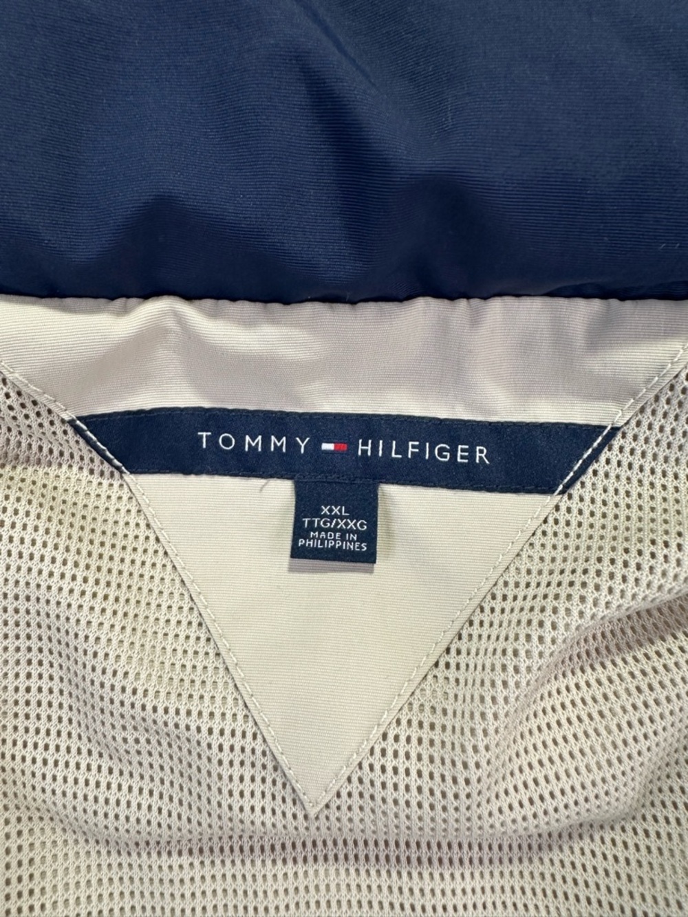 Tommy Hilfiger Men's Beige Full Zip Spell Out Yacht Hooded Jacket Size XXL - Picture 2 of 16